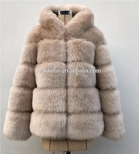 Poncho court vintage <span class=keywords><strong>Monki</strong></span> grande taille 2021, épais, écologique, drapé, avec capuche en fausse fourrure de renard, vêtements d'hiver pour femmes, polyester - Product Image 4