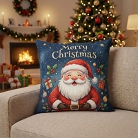 Nouvelles Housses de Coussin Décoratives Personnalisées en Lin/Pluche 45x45cm Anti-Bactériennes Écologiques pour la Maison