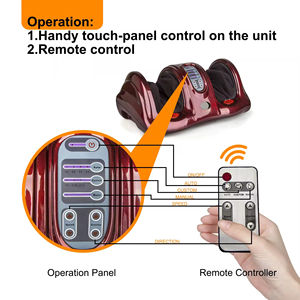 Appareil de massage électrique sans fil à commande à distance, 360°, à pression des doigts, pour les jambes et les pieds, pour le massage des réflexes et des mollets - Product Image 5