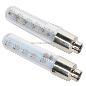 Capuchon de valve de roue de vélo 5 LED Neon Light Bike Bright Flash Lamp 32 Patterns Change Cycling Light Bicycle Accessories - Product Image 1