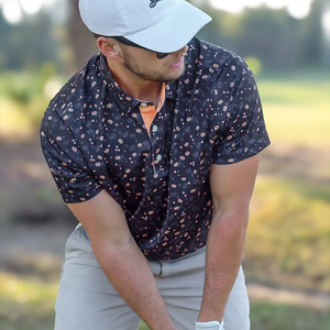 Polos de sport en polyester respirant à logo personnalisé pour hommes - Product Image 2