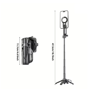 Trípode Magnético para Teléfono, Soporte Inalámbrico para Teléfono, Palo Selfie, Trípode de Escritorio para <span class=keywords><strong>iPhone</strong></span> 16 15 <span class=keywords><strong>14</strong></span> 13 12 <span class=keywords><strong>Pro</strong></span> <span class=keywords><strong>Max</strong></span>, Soporte para Teléfono Samsung - Product Image 2