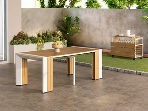 <span class=keywords><strong>Table</strong></span> de jardin extensible de luxe moderne pour 14 personnes, <span class=keywords><strong>table</strong></span> transformable, <span class=keywords><strong>table</strong></span> extensible pour repas en plein air, ensemble de <span class=keywords><strong>table</strong></span> extensible - Product Image 4