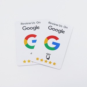 Carte NFC Zheng Hongsheng Google Review en PVC haute fréquence passive avec évaluation 5 étoiles pour la promotion des entreprises - Product Image 1