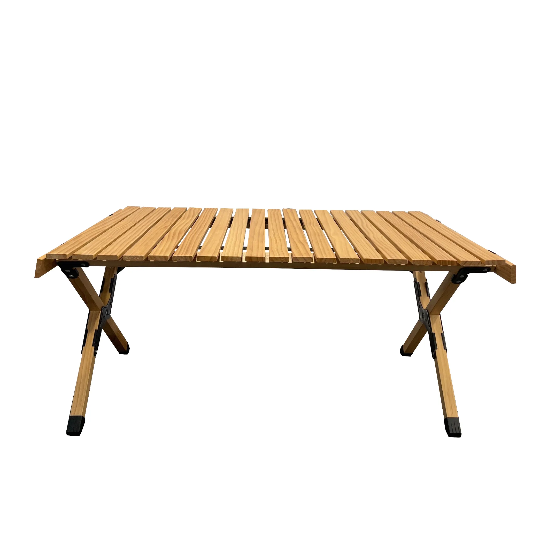 Meja lipat Kemah, konferensi Modern halaman kayu Beech meja lipat warna kayu tahan lama lipat