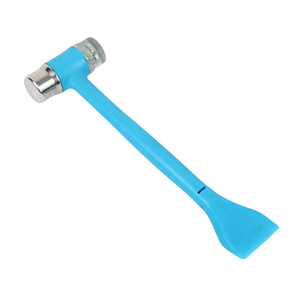 Martillo de instalación 2 en 1 con mango de plástico y cabezal de goma con espátula para puertas, ventanas, azulejos, pisos y juntas. - Product Image 4