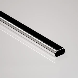 סיטונאי מפעל ישיר אספקת סגלגל מעקה מלתחה 30*15mm מלתחת צינור וילונות מוט - Product Image 3