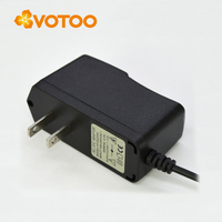 Adaptateur mural 12V 2A pour caméra de vidéosurveillance et terminal de point de vente, 1,2 m, prise UK/US/AU/EU, noir/blanc, PC/ABS, sortie 24W, courant et tension pour bande LED