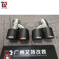 Diffuseur arrière en fibre de carbone pour BMW Série 5 G30 M Sport, style FD, avec embouts d'échappement quadruples modifiés, 2017-2023