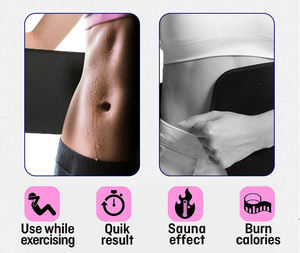 <span class=keywords><strong>Ceinture</strong></span> de sudation amincissante réglable en néoprène pour femme, soutien <span class=keywords><strong>lombaire</strong></span>, idéale pour la perte de poids (vente en gros) - Product Image 4