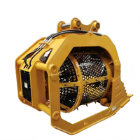 Godet rotatif pour excavatrice de 30 tonnes avec tamis anti-colmatage, tambour à mailles, panneaux de tamis remplaçables, godet hydraulique à tambour rotatif