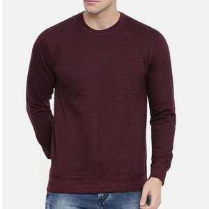 Jersey de manga larga con cuello redondo para hombre, sudadera de algodón de gran tamaño con capucha de invierno, logotipo personalizable, venta en línea - Product Image 1
