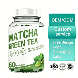 Gomitas de Extracto de Té Verde Matcha Veganas de Marca Privada OEM, Suplementos Dietéticos para Adelgazar, Gomitas Orgánicas de Té Verde para Quemar Grasa - Product Image 3