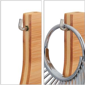 Panier de rangement en bambou pour fruits et collations, panier en fil métallique, organisateur de comptoir pour légumes, panier de rangement - Product Image 3