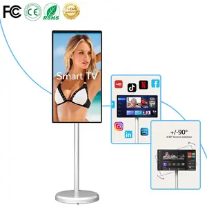 Android 12 màn hình cảm ứng 4 + 64 gam 21.5 inch Stand by me TV 27inch xách tay màn hình TV cho yoga tập thể dục trò chơi video máy nghe nhạc