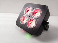 Projecteur LED Yifa 4x18W RgbwaUv 6-en-1 avec télécommande sans fil et batterie intégrée