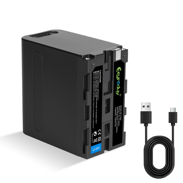 NP-F980 fully decoded battery suitable for Sony camera USB Type-C dual interface charging