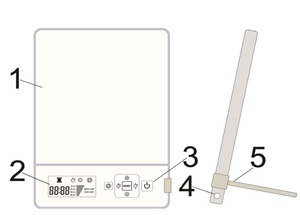 Lámpara de Terapia de Luz al por Mayor - 10000 Lux, 2 Temperaturas de Color, Control por Botones, Lámpara Portátil para Terapia de Luz en el Hogar y la Oficina, ODM/OEM - Product Image 6