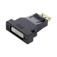 Convertidor VCOM FHD 1080P de Video y Transferencia de Datos DisplayPort a DVI-I, Macho a Hembra, Chapado en Oro, Adaptador de Monitor DP a DVI 24+5
