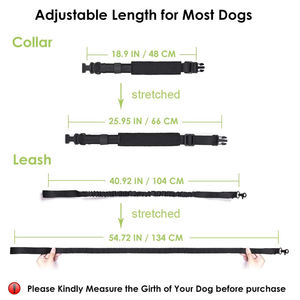 <span class=keywords><strong>Collar</strong></span> táctico para perro y Correa, <span class=keywords><strong>collar</strong></span> ajustable de nailon para entrenamiento al aire libre y correa elástica resistente con manos libres - Product Image 5