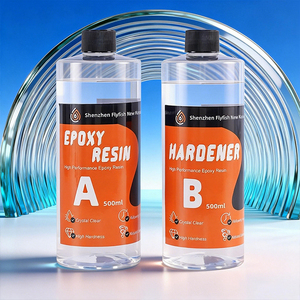 Résine époxy haute dureté, résistante aux rayures, écologique, formule 1:1 sans bulles pour des projets de bricolage durables, travaux en bois et construction - Product Image 1
