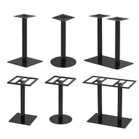 Pied de table en acier inoxydable de luxe léger pour usage commercial, noir, or, chrome, or rose, pour table à manger, table basse, restaurant