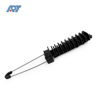 Pince d'ancrage de câble en fibre pour l'extérieur Impasse en plastique avec fil en acier inoxydable pour câble 8-12mm pour réseaux POE 4G GSM GPRS