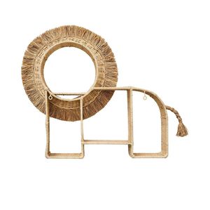 Étagère Lion Décoration Bohème pour Chambre d'Enfant – Organisateur Mural en Rotin Naturel pour Livres et Jouets – Artisanat Vietnamien Vente en Gros 2026 - Product Image 4