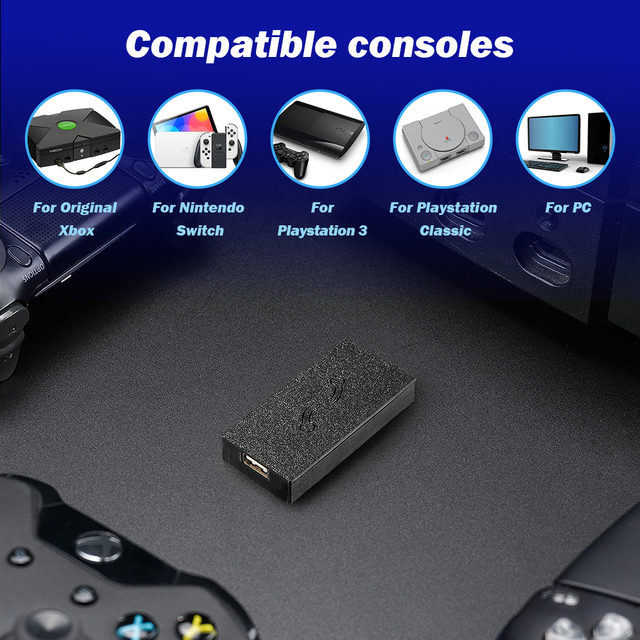OGX Mini Converter For 360/PS4 Controlloer Adapter For Retro Original Xbox/PS3/PC/Nintendo Switch Game Console Accessories