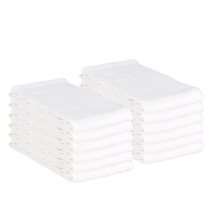 Essuie-mains de cuisine en coton et lin, rayés, séchage rapide, carrés, imprimés par sublimation, écologiques, lavables en machine, type sac à farine vierge - Product Image 1