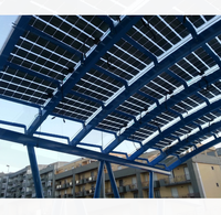 Tuile solaire photovoltaïque intégrée au bâtiment (BIPV) à double vitrage, résistance au vent 60 m/s, résistance à la neige 1,4 KN/m²
