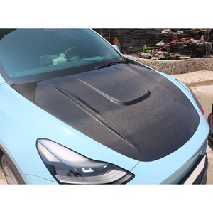 Modification et amélioration de voiture 2019-2024 : Capot moteur avant en fibre de carbone humide pour Tesla Model Y - Product Image 3
