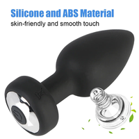 Vibromasseur anal 10 vitesses, plug anal, masseur de prostate, télécommande par application, acier inoxydable, rechargeable par USB, 100% étanche