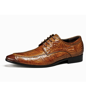 Chaussures en cuir pour hommes, style britannique tendance, décontractées et habillées, en cuir véritable, faites à la main - Product Image 2