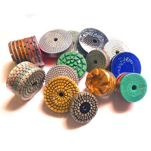 Kit Lucidatrice per Granito 4 Pollici Umido/Secco, Dischi Abrasivi Diamantati 50-3000 Grit per <span class=keywords><strong>Marmo</strong></span>, Quarzo, Pietra e Piastrelle - Product Image 3