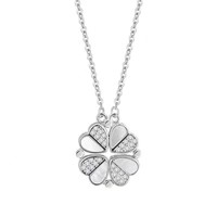 Collar con Colgante de Trébol de Moda para Mujer con Imán, Diseño Beimu, Cadena de Clavícula Multifuncional, Joyería con Dije