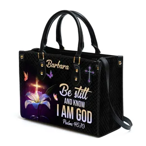 I Still Believe In Amazing Grace Personalized Leather Handbag With Zipper Inspirational Gift Christian Ladies Tote Bags Fashion