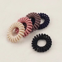 Ikat Rambut Spiral Mini Plush Model Kabel Telepon untuk Wanita, Gaya Baru Musim Gugur Musim Dingin untuk Anak Perempuan