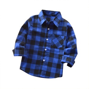 Surchemises en flanelle à carreaux personnalisés, chemises à manches longues à carreaux tartan pour garçons avec poches, chemisier pour enfants, vestes pour enfants - Product Image 2