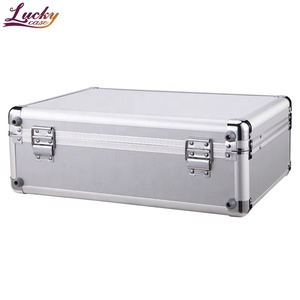 Caja de Herramientas de <span class=keywords><strong>aluminio</strong></span> multifuncional, maletín duro con marco de Metal, caja de almacenamiento, maletín resistente y duradero para ordenador portátil - Product Image 3