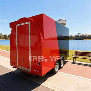 Carritos de Venta Ambulante para Snacks, Camión de Bebidas, Diseño Personalizado, Carrito de Comida Móvil para Pizza, Fibra de Vidrio - Product Image 2