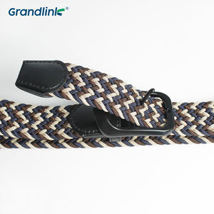 Ceinture tissée décontractée à la mode personnalisée en usine ceinture tressée en tissu tricoté pour hommes ceinture à l'aiguille élastique pour adulte - Product Image 4