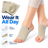 Manchons de soutien de la voûte plantaire pour le soulagement de la fasciite plantaire, supports de compression pour les pieds avec coussinet en gel pour pieds plats et douleurs à la voûte plantaire