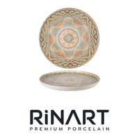 Assiette plate Celest avec rebord Ø 26 cm H 1,7 cm Empilable Porcelaine fine Impression numérique Rinart
