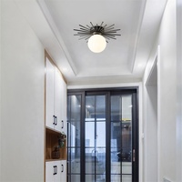 Art Sun Nordic Modern, plafonnier LED à télécommande avec lumière blanche chaude 3000K pour la décoration du salon, de la salle à manger et de la chambre à coucher