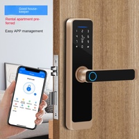 Serrure intelligente Wynn Smart X3-2 semi-automatique à empreinte digitale en alliage d'aluminium de grade C, avec gestion mobile TTApp