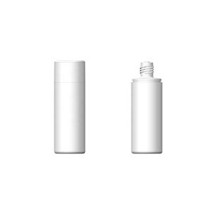 Contenant d'emballage en gros, flacon cosmétique rond vide en LDPE de 100 ml format voyage avec buse plate - Product Image 2