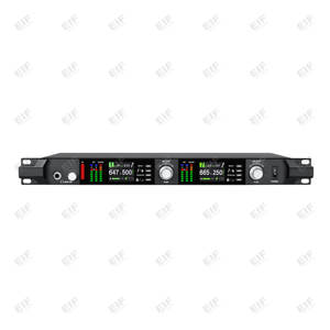 Nuevo lanzamiento de producto: Sistema de micrófono inalámbrico de 4 canales EIF ADX800 de alta calidad con conector XLR de mano, ideal para cantar en la iglesia. - Product Image 6