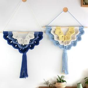 Atrapasueños hecho a mano hermoso amanecer, colgante de pared, macramé, colgadores bohemios, atrapasueños de algodón para decoración del hogar y la Oficina - Product Image 2