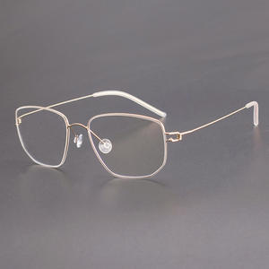 <span class=keywords><strong>Selim</strong></span> Custom Designer grande marrone titanio occhiali da vista montature per le donne comodo stile Vintage quadrato modello di stampa - Product Image 1